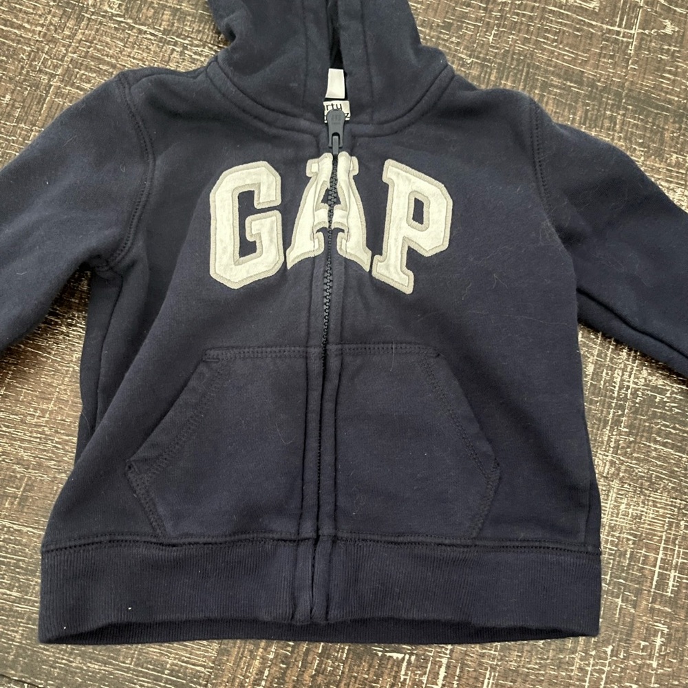 GAP Blue Zip-Up Hoodie Sweatshirt